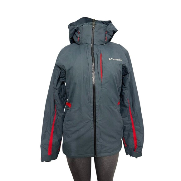 Columbia Women’s Omni-HeatGray Jacket with Hoodie Size Small - Picture 3 of 10